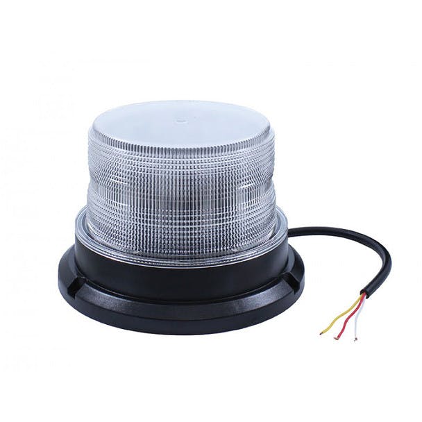 High Power LED Beacon Strobe Light Clear Amber Low Profile