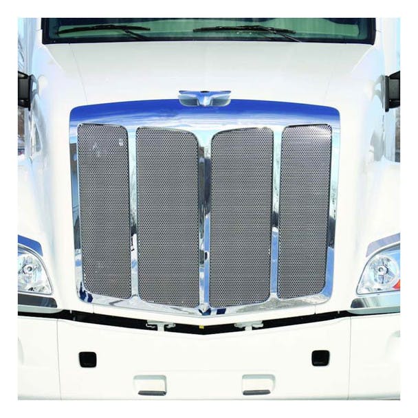 Peterbilt 579 Punched Grill Insert Mounted