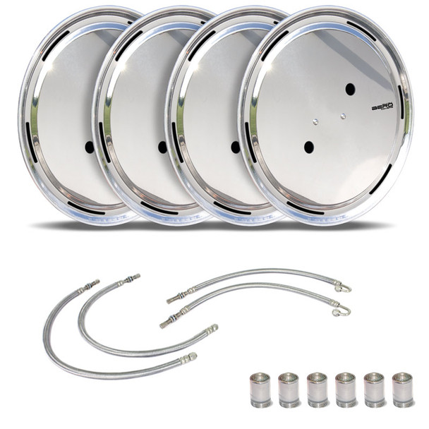 Stainless Steel Aero Axle Cover Kit For Rear Drive Wheels