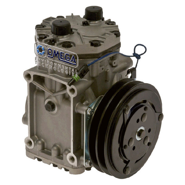 York Style AC Compressor With Clutch 1 Wire ET210L Aftermarket