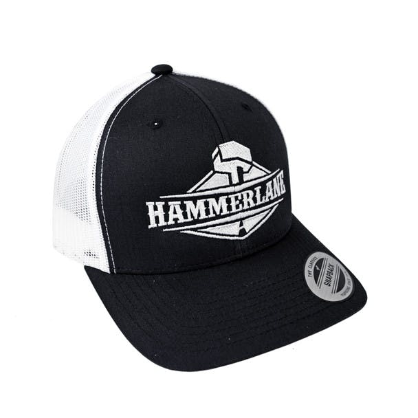 Snapback Black & White Hammer Lane Hat