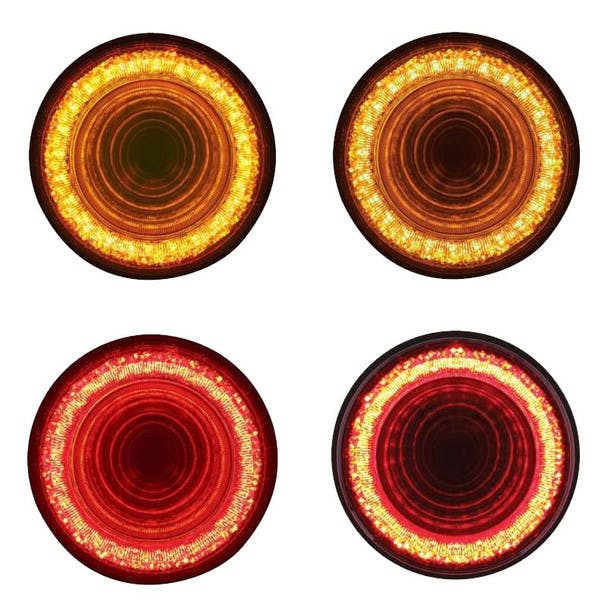 4" Round STT & PTC Mirage Double Vision LED Lights