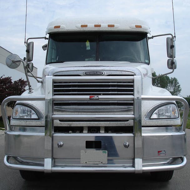 Freightliner Columbia DD Ali Arc Curved Front Bumper Grille Guard