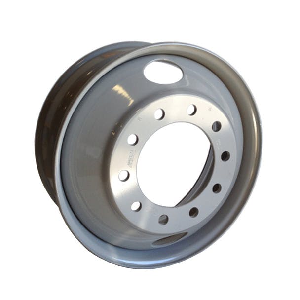 22.5" Accuride Steel Wheel Hub Piloted With 2 Hand Holes