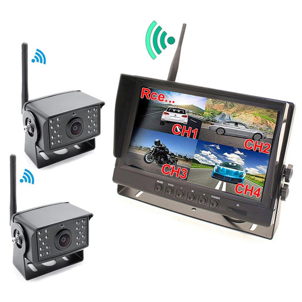 Heavy Duty Digital Wireless 2-4 Camera System With 9" LCD Screen