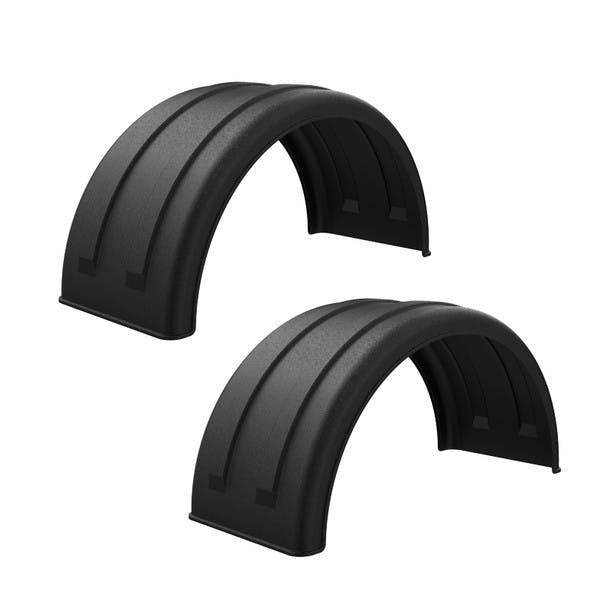 Minimizer 2220 Series Black Poly Super Single Truck Fenders For 22.5" Or 24.5" Wheels