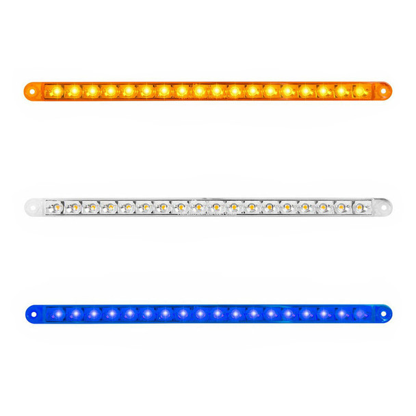 12" LED Pearl Series Dual Function Flush Surface Mount Light Bar By Grand General - On