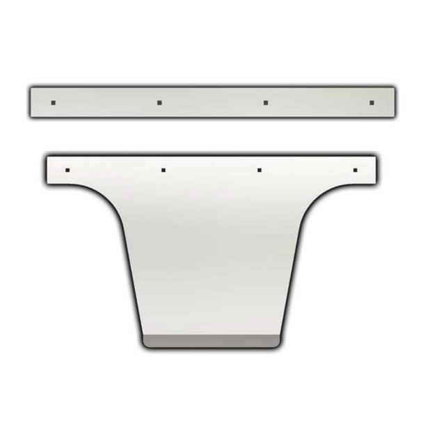 Universal 24" Top Mud Flap Weight With Optional Anti-Sail By Iowa Customs