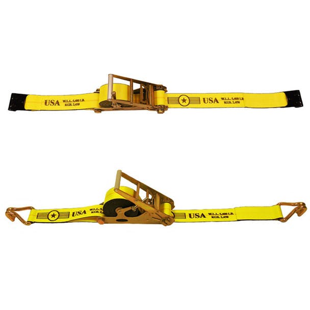 3" Self Contained Ratchet Tie Down Strap Assembly
