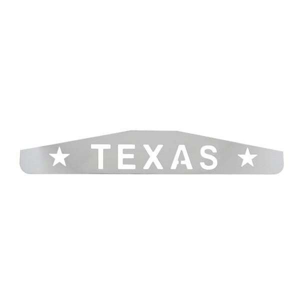 Texas with Stars Chrome Bottom Mud Flap Weight