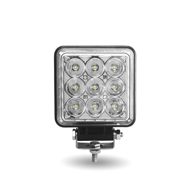 4.25" Square 'Radiant Series' Universal LED Spot And Flood Beam Work Light Front