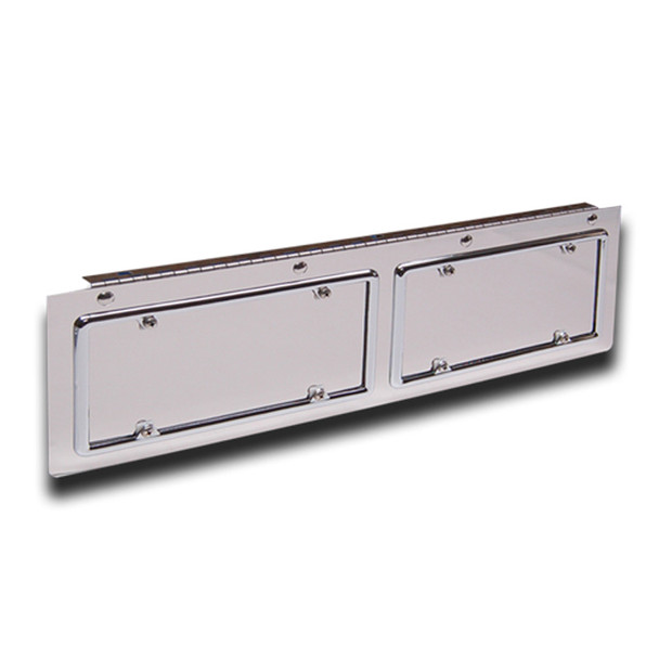 Hinged Stainless Steel Double License Plate Holder