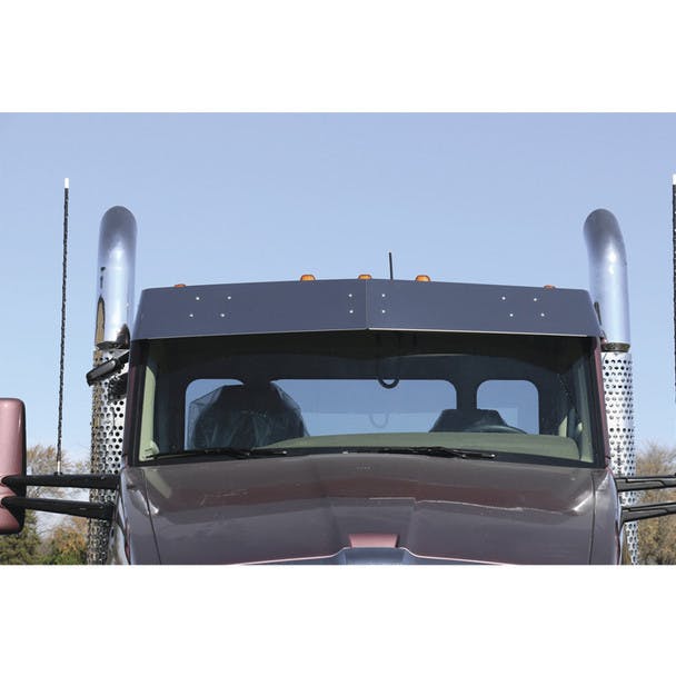 Kenworth T680 T880 W990 11" Drop Visor For Factory Stainless