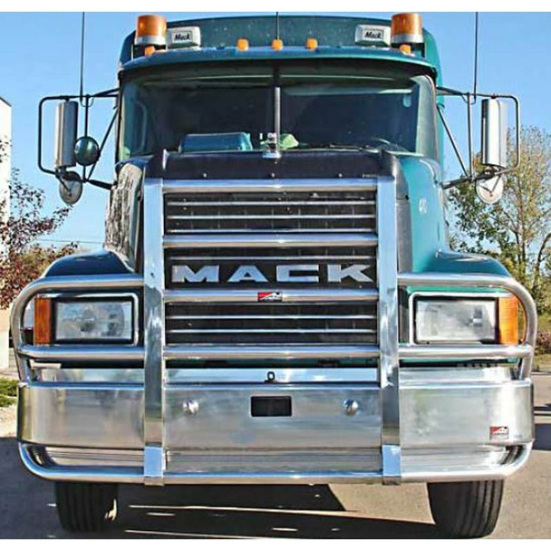 Mack CH Set Back Axle Ali Arc Curved Front Bumper Grill Guard