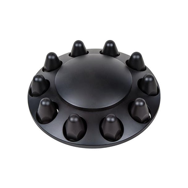 Matte Black Dome Front Axle Cover With Removable Hubcap