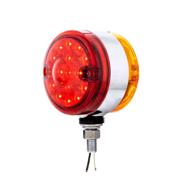 15 LED Double Face Light With Reflector Red Lens LEDs On