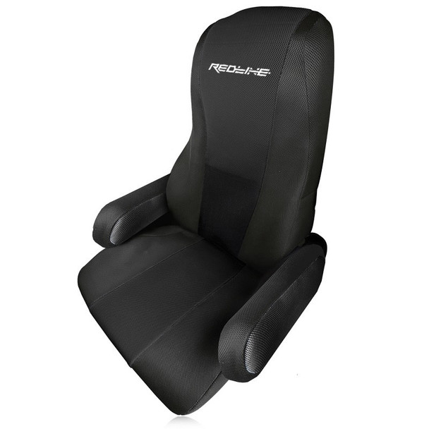 Redline Form-Fitting International ProStar Truck Seat Covers (Solid Black)