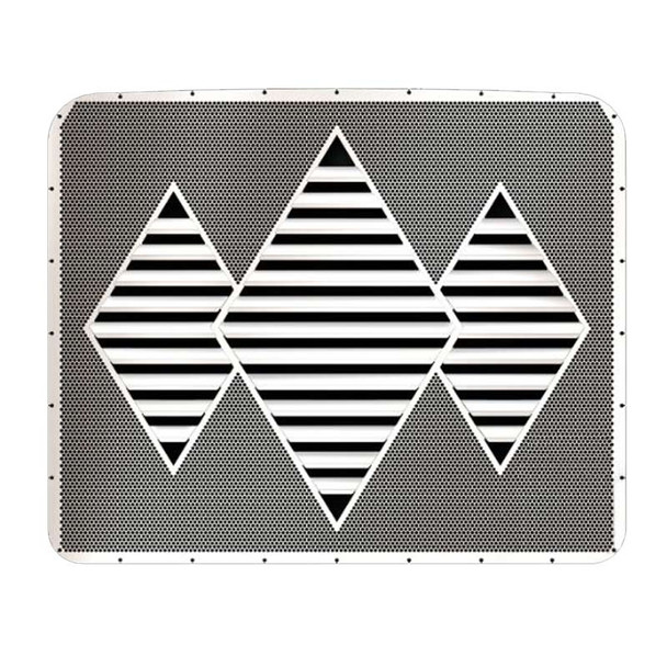 Western Star 4900EX Stainless Steel Triple Diamond Louvered Grill Insert By RoadWorks - Default