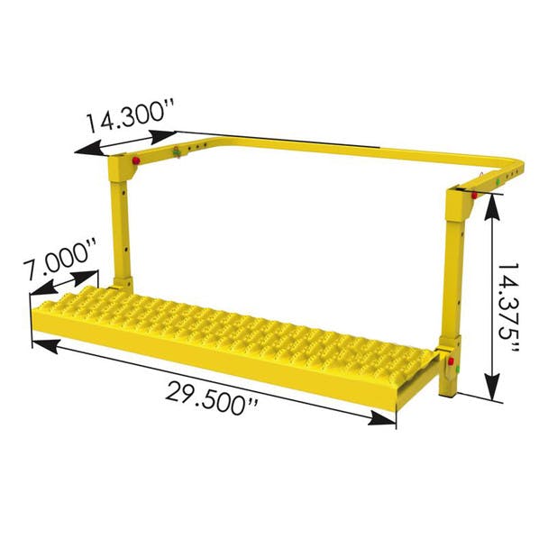 Heavy Duty Adjustable Wheel Step Raney's Truck Parts