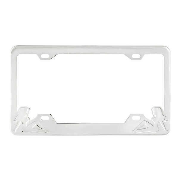 Mudflap Girl License Plate Frame