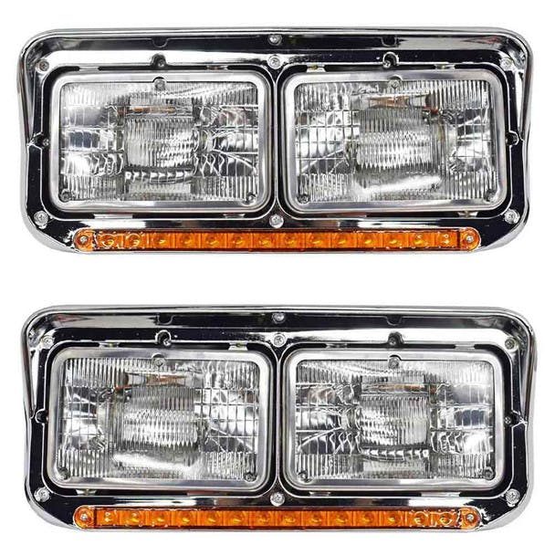 Freightliner And Western Star Dual Dual Rectangular Headlight Assembly