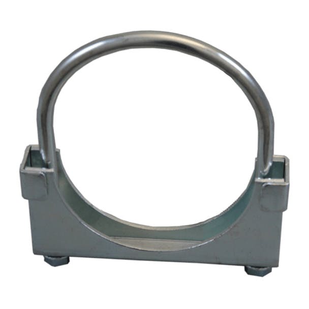 4" Round Bolt Double Weld Saddle Exhaust Clamp
