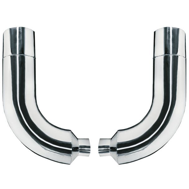 Stainless Steel 90 Degree 10" Reduced to 5" Pickett Exhaust Elbow Pair