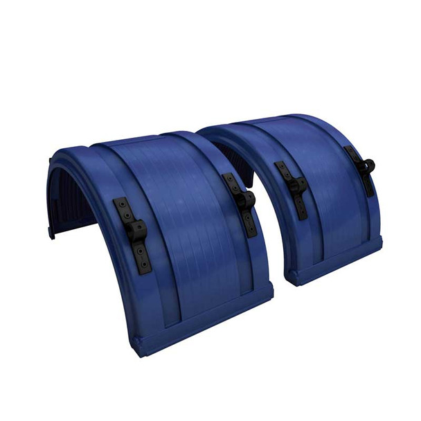 Navy Blue Spray Master Poly Truck Fenders For 22.5" Or 24.5" Wheels