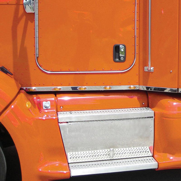 Peterbilt 386 Cab Panels With Fairings & 10 Small Infinity Amber LEDs