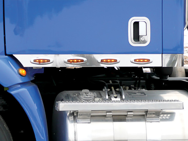 Peterbilt 387 Day Cab Stainless Steel Cab Panels With Crew LEDs