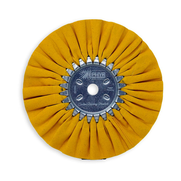 Zephyr Yellow Medium Heavy Cutting Airway Buffing Wheel 8 Flat