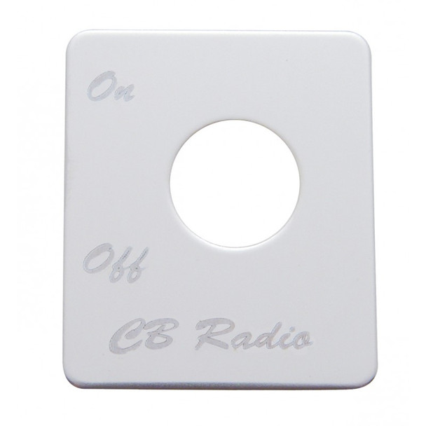 Peterbilt Stainless Steel CB Radio Switch Plate