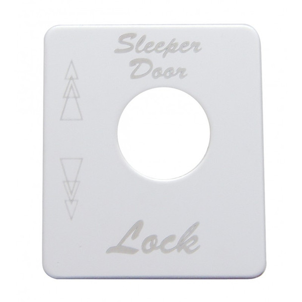 Peterbilt Stainless Steel Sleeper Lock Switch Plate