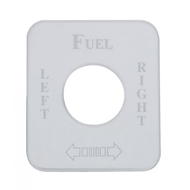 Kenworth Stainless Steel Fuel Level Left/Right Switch Plate