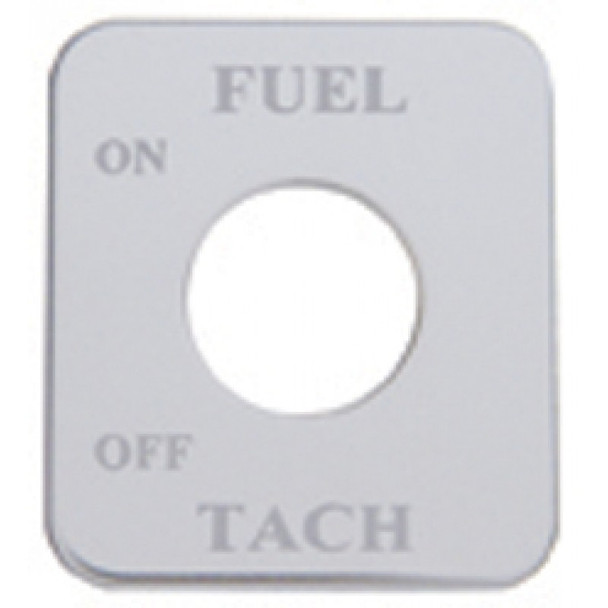 Freightliner Stainless Steel Fuel/Tach Switch Plate