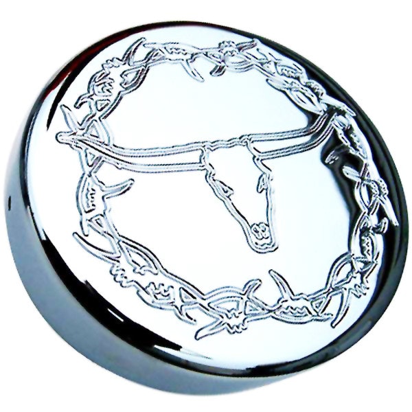 Lifetime Chrome Billet Peterbilt Fuel Cap Cover for THandle Raney's Truck Parts