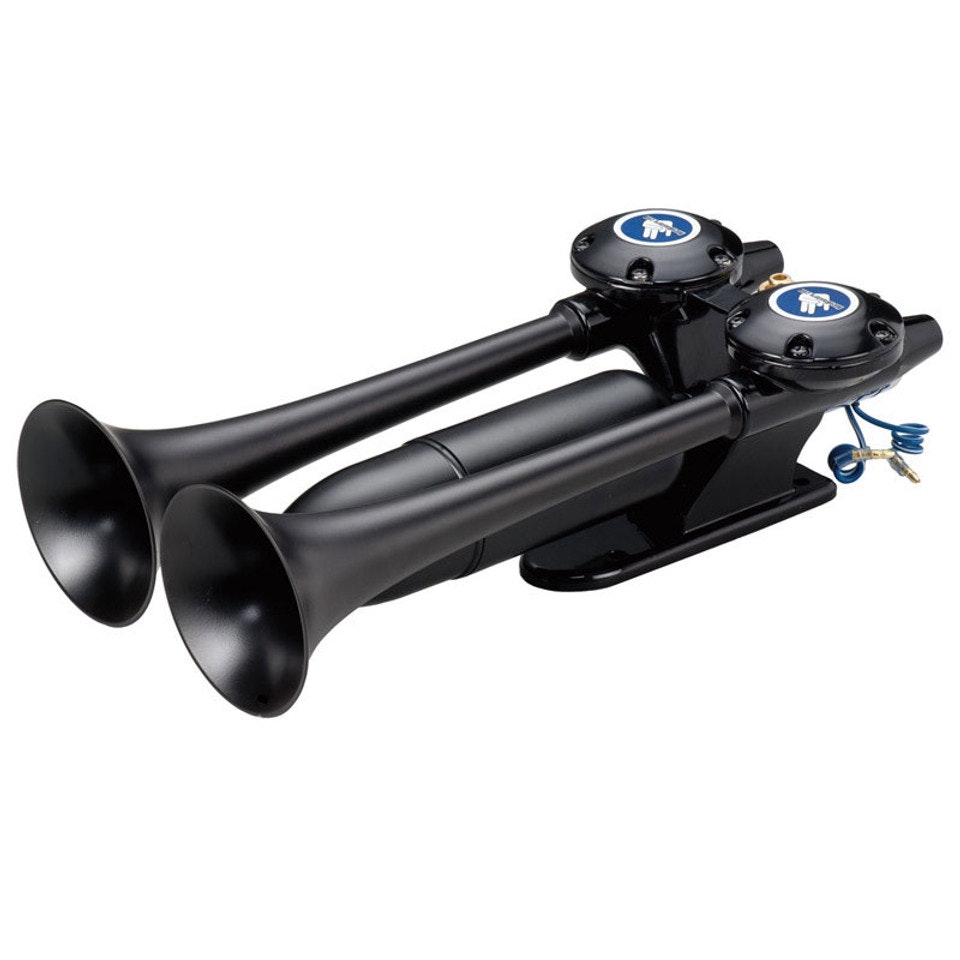 HornBlasters Chrome DualTone Motorcycle Electric Air Horn Raney's