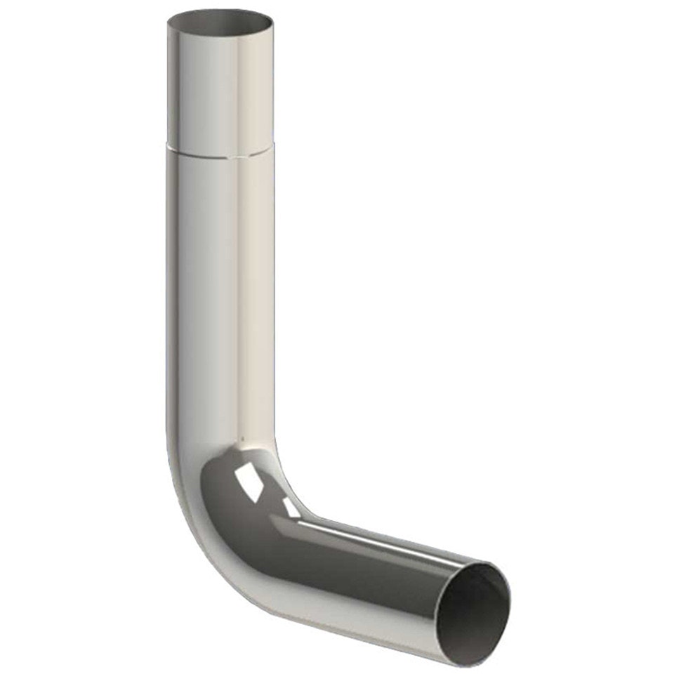 Peterbilt 389 2018+ 6" Dynaflex Chrome Exhaust Kit Rod Pickett 90 Deg