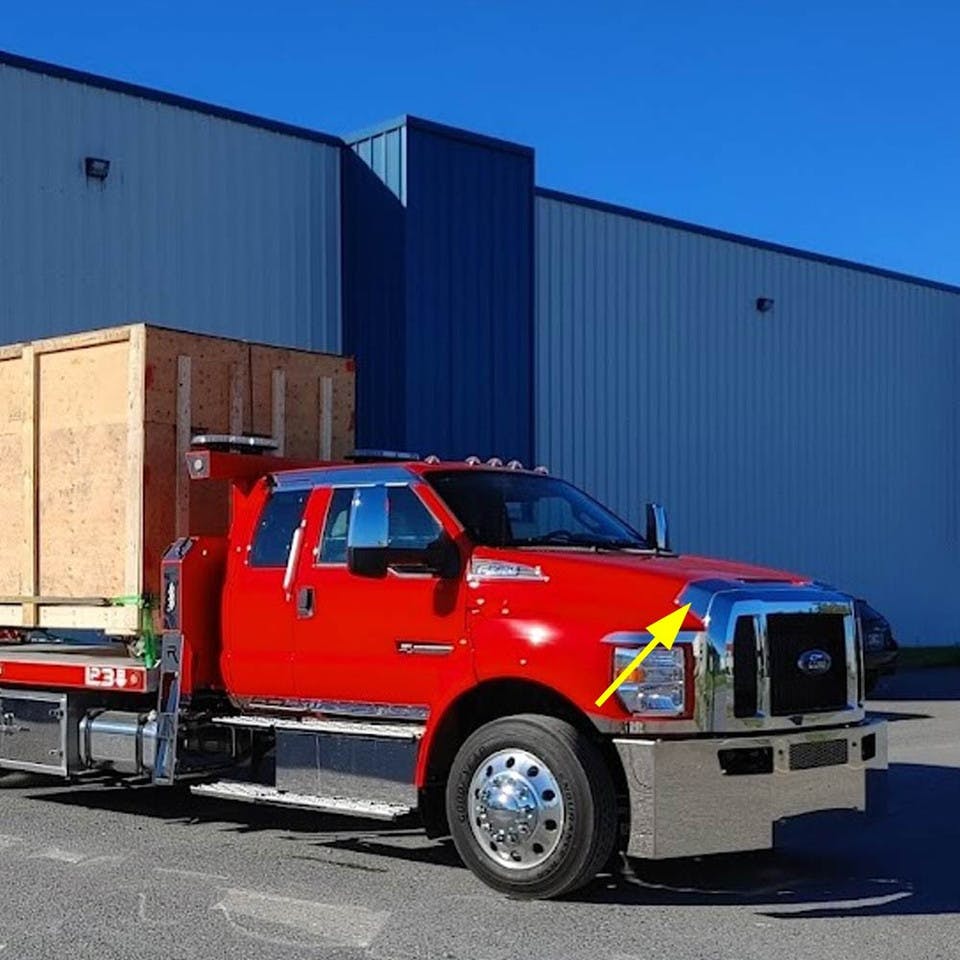 Kenworth T680 304 Stainless Steel Hood Shield Bug Deflector Raney's