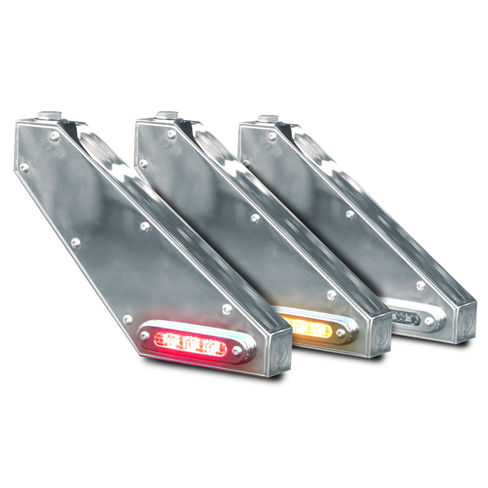 Universal Stainless Steel Exhaust Clamp Mount Permit IFTA Bracket