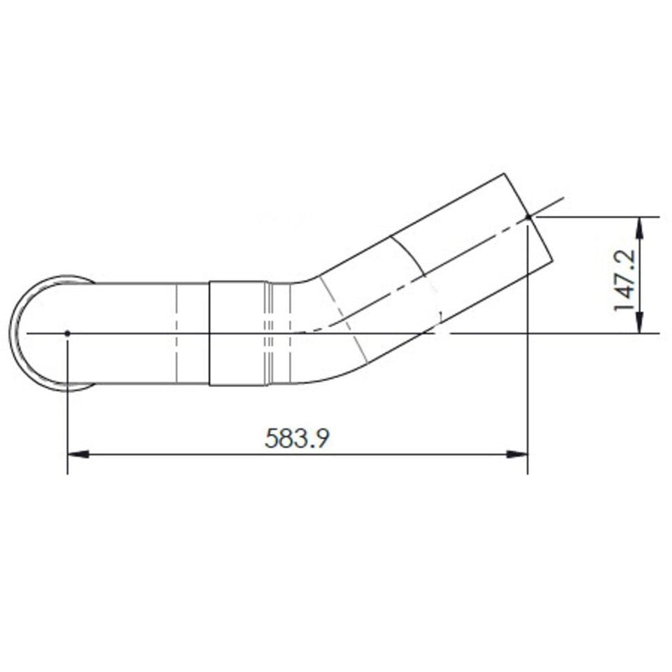 Freightliner Stainless Steel Exhaust Pipe 0425396002 Raney's Truck