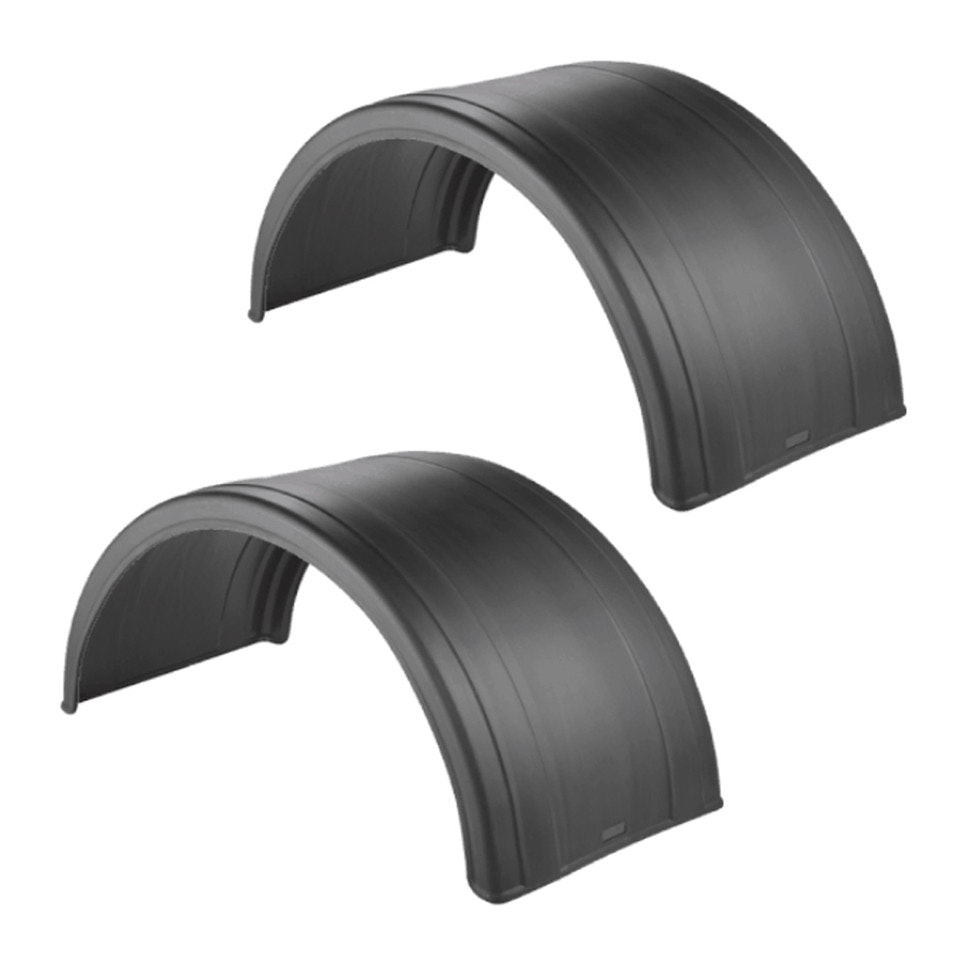 Poly Fenders Black For 19.5" Dual Rear Wheels Single Axle Raney's