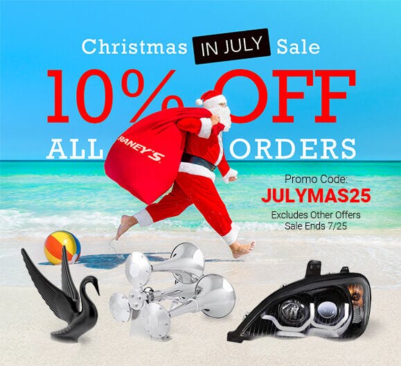 Christmas in July 10% Off All Orders with Promo Code JULYMAS25