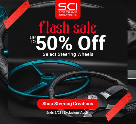 Up to 50% Off Select Steering Wheels