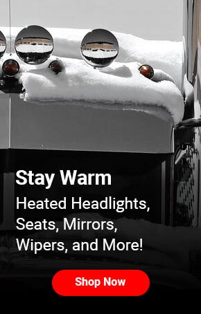 Stay warm with Heated Headlights, Seats, Mirrors, Wipers and More!