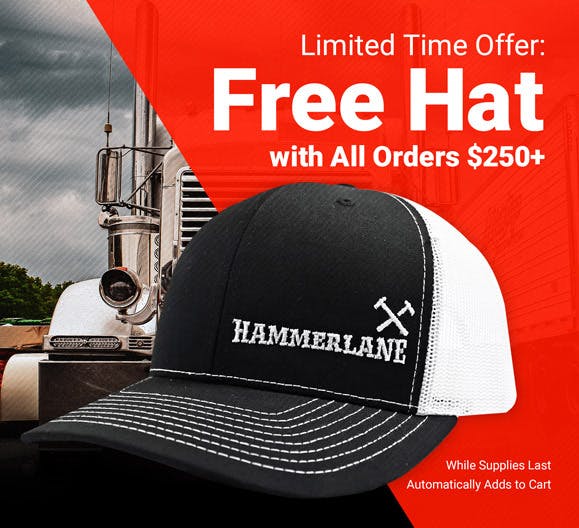 Free Hat with All Orders over $250
