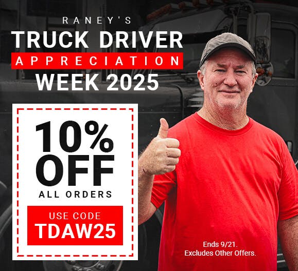 10% Off All Orders for Truck Driver Appreciation Week