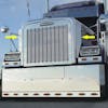 Freightliner Classic Classic XL FLD 120 Side Hood Deflector With Arrows