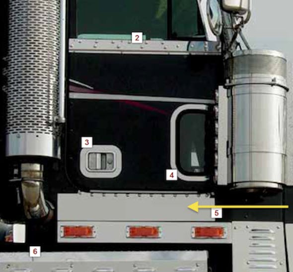 Freightliner Classic Door Panels With Dimples By RoadWorks