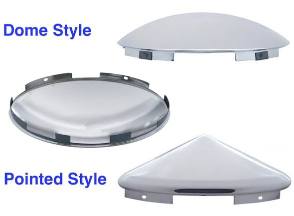 Universal Front Hub Cap Chrome and Stainless Steel